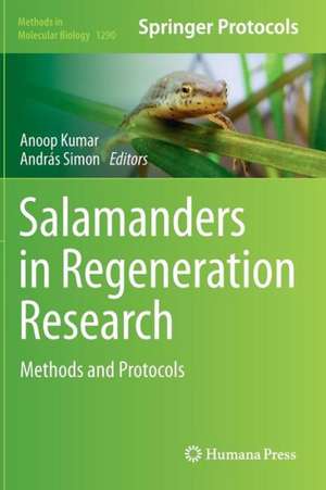 Salamanders in Regeneration Research: Methods and Protocols de Anoop Kumar