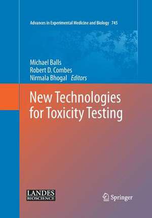 New Technologies for Toxicity Testing de Michael Balls