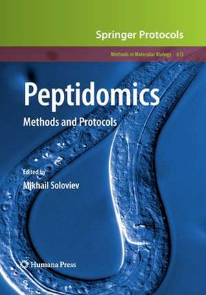 Peptidomics: Methods and Protocols de Mikhail Soloviev