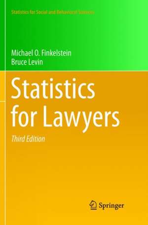 Statistics for Lawyers de Michael O. Finkelstein