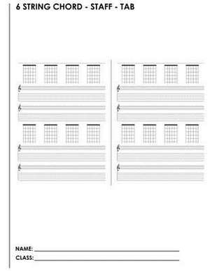 6 String Chord - Staff - Tab de Joe Dolan