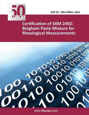 Certification of Srm 2492 de Nist