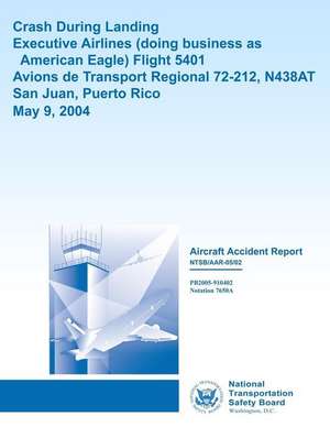 Aircraft Accident Report Crash During Landingexecutive Airlines (Doing Business as American Eagle) Flight 5401 Avions de Transport Regional 72-212, N4 de National Transportation Safety Board