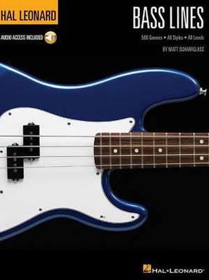 Bass Lines - Hal Leonard Bass Method Book/Online Audio de Matt Scharfglass