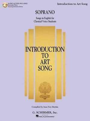 Introduction to Art Song for Soprano (Book/Online Audio) de Joan Frey Boytim