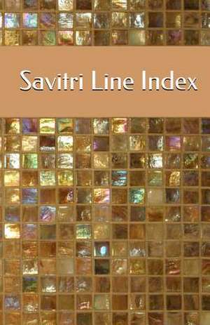 Savitri Line Index de Sri Aurobindo