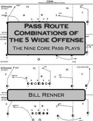 Pass Route Combinations of the 5 Wide Offense de Bill Renner