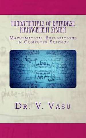 Fundamentals of Database Management System de Dr V. Vasu Createspace