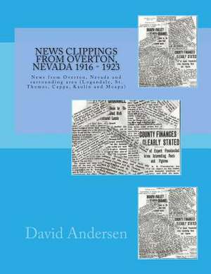 News Clippings from Overton, Nevada 1916 - 1923 de David Andersen