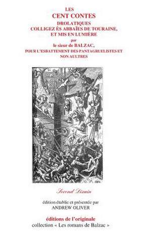 Les Cent Contes Drolatiques II de Honore De Balzac