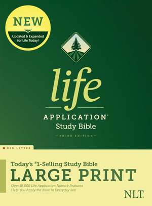 NLT Life Application Study Bible, Third Edition, Large Print (Red Letter, Hardcover)