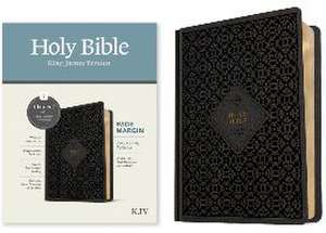 KJV Wide Margin Bible, Filament Enabled (Hardcover Leatherlike, Ornate Tile Black, Red Letter)