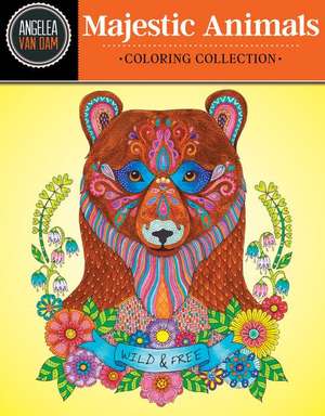 Hello Angel Majestic Animals Coloring Collection de Angela Van Dam