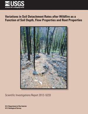 Variations in Soil Detachment Rates After Wildfire as a Function of Soil Depth, Flow Properties and Root Properties de U. S. Department of the Interior