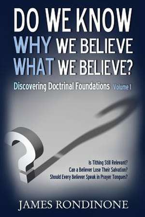 Do We Know Why We Believe What We Believe? de James Rondinone