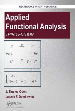 Applied Functional Analysis de J. Tinsley Oden