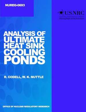 Analysis of Ultimate Heat Sink Cooling Ponds de U. S. Nuclear Regulatory Commission