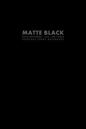 Matte Black Grid Notebook, 6x9, 100 Pages de Everyday Carry Notebooks