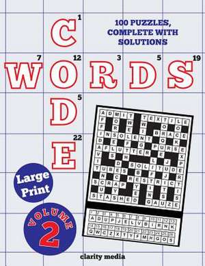 Large Print Code Words Volume 2 de Clarity Media