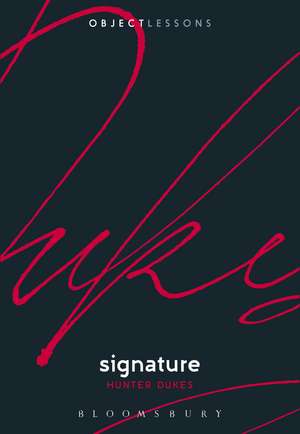 Signature de Dr. Hunter Dukes