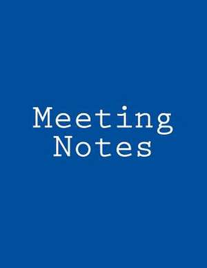 Meeting Notes de Publishing, Inc Gelding