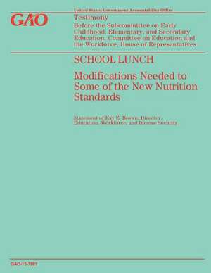 School Lunch de Government Accountability Office (U S )