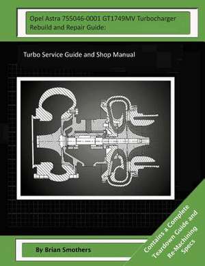 Opel Astra 755046-0001 Gt1749mv Turbocharger Rebuild and Repair Guide de Brian Smothers