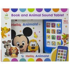 Disney Baby: Hello, Animals! Book and Animal Sound Tablet Set de Pi Kids