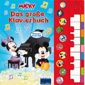 Micky Mouse - Spiel Klavier mit uns - Disney Junior Liederbuch mit Klaviertastatur - Vor- und Nachspielfunktion - 10 beliebte Kinderlieder - Pappbilderbuch