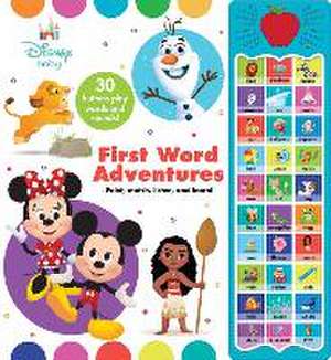 Apple Disney Baby First Word Adventures Sound Book de PI Kids