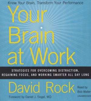 Your Brain at Work: Strategies for Overcoming Distraction, Regaining Focus, and Working Smarter All Day Long de David Rock