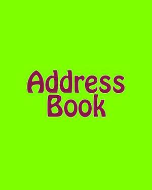 Address Book de Martha Millbeach