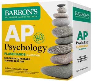 AP Psychology Flashcards, Fifth Edition: Up-to-Date Review + Sorting Ring for Custom Study de Barron's Educational Series