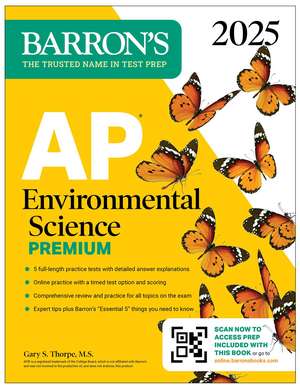 AP Environmental Science Premium, 2025: Prep Book with 5 Practice Tests + Comprehensive Review + Online Practice de Barron's Educational Series