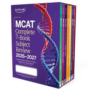 MCAT Complete 7-Book Subject Review 2026-2027, Set Includes Books, Online Prep, 3 Practice Tests de Kaplan Test Prep