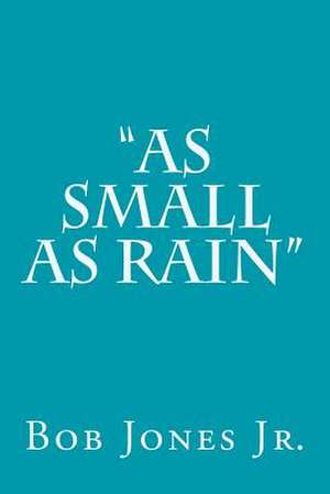 As Small as Rain de Bob Jones Jr