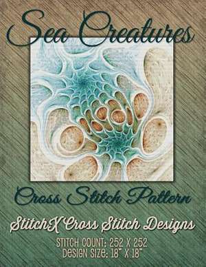 Sea Creatures Fractal Cross Stitch Pattern de Tracy Warrington