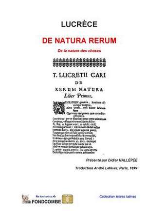 de Natura Rerum de Lucrece