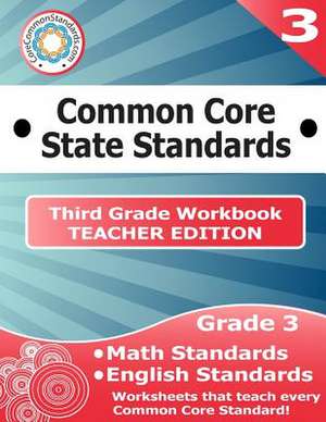 Third Grade Common Core Workbook - Teacher Edition de Have Fun Teaching