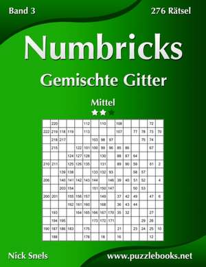 Numbricks Gemischte Gitter - Mittel - Band 3 - 276 Ratsel de Nick Snels