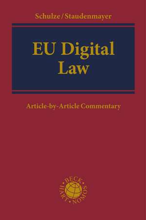 EU Digital Law: Article-by-Article Commentary de Reiner Schulze