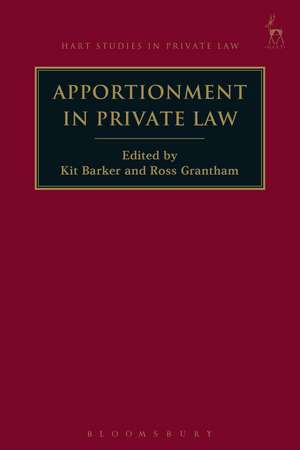 Apportionment in Private Law de Professor Kit Barker