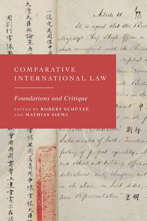 Comparative International Law de Robert Schütze