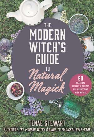 The Modern Witch's Guide to Natural Magick: 60 Seasonal Rituals & Recipes for Connecting with Nature de Tenae Stewart