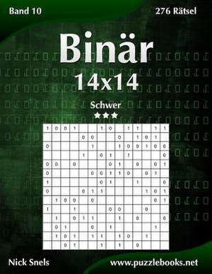 Binar 14x14 - Schwer - Band 10 - 276 Ratsel de Nick Snels