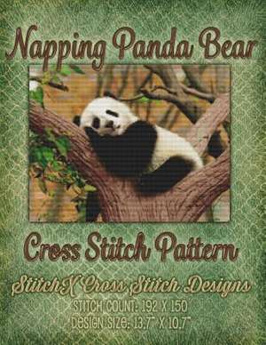 Napping Panda Bear Cross Stitch Pattern de Tracy Warrington