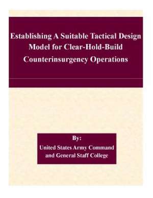 Establishing a Suitable Tactical Design Model for Clear-Hold-Build Counterinsurgency Operations de United States Army Command and General S.