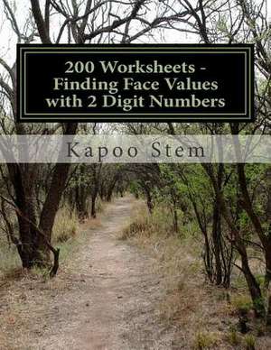 200 Worksheets - Finding Face Values with 2 Digit Numbers de Kapoo Stem