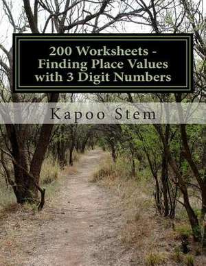 200 Worksheets - Finding Place Values with 3 Digit Numbers de Kapoo Stem