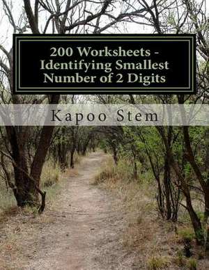 200 Worksheets - Identifying Smallest Number of 2 Digits de Kapoo Stem